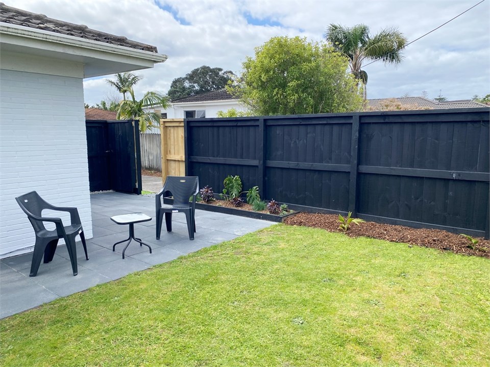 Entrance, patio area