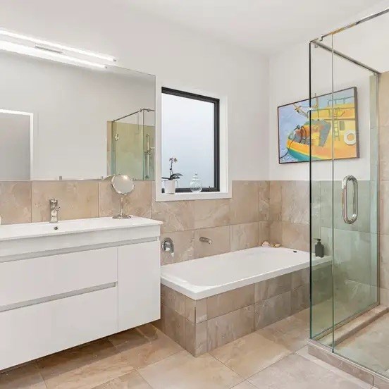Family bathroom with bath