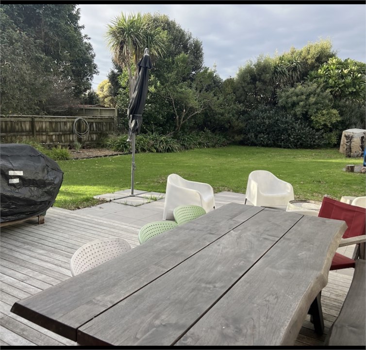 Sheltered bbq table -8 & patio