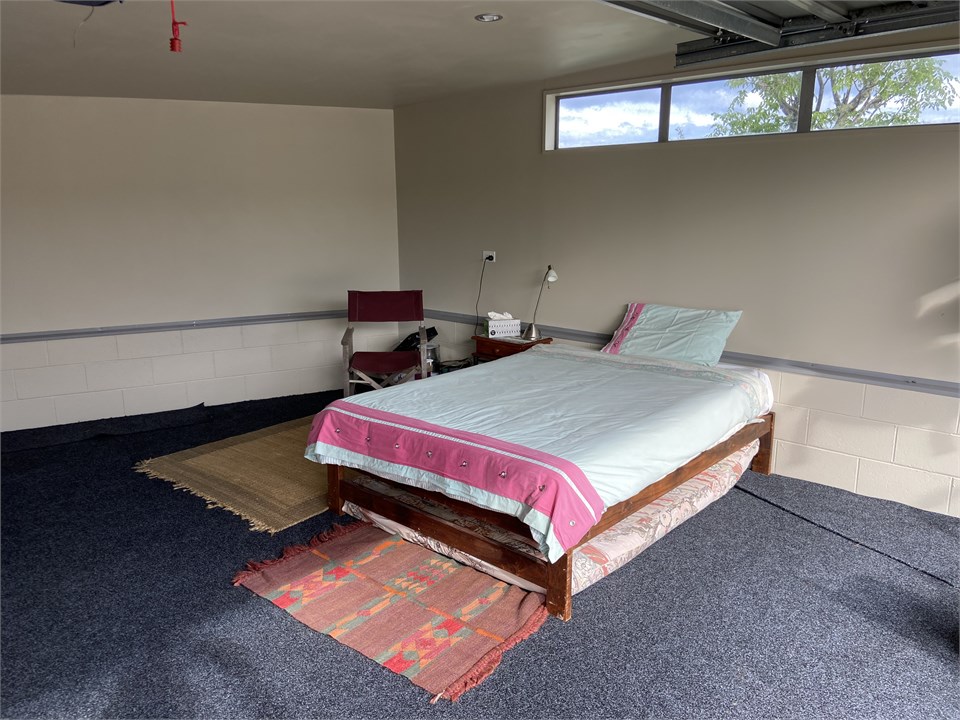 We have had the garage carpett and moved a bed int