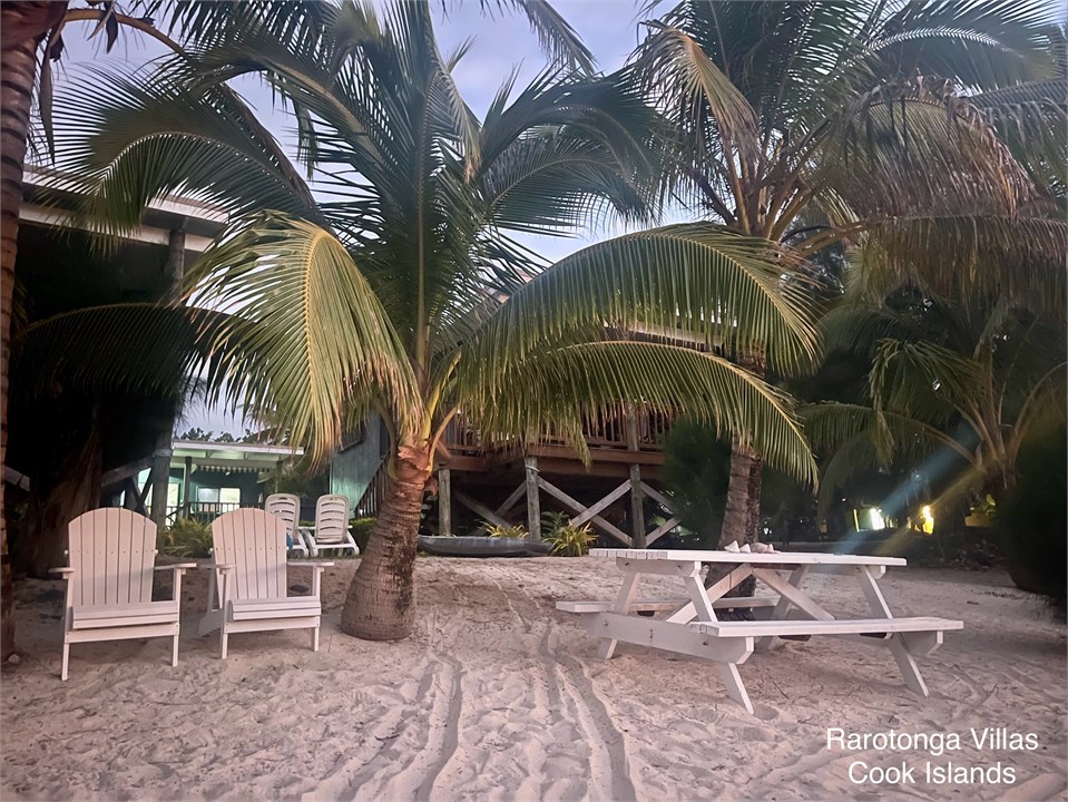 Beach front at Rarotonga Villas