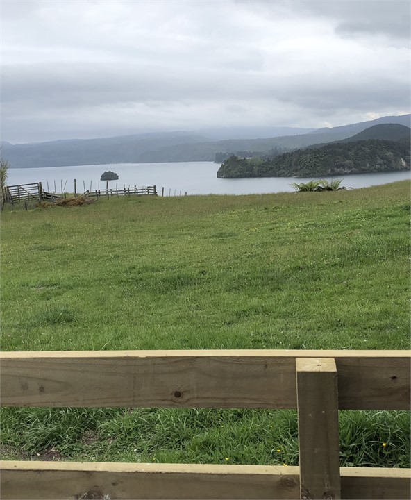 Lake view from outdoor room