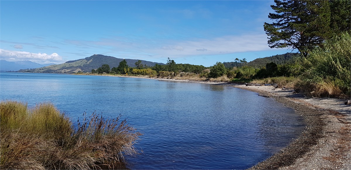 Beachfront looking towards Pakawau Peak