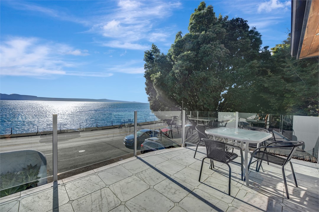 Front patio and sea view