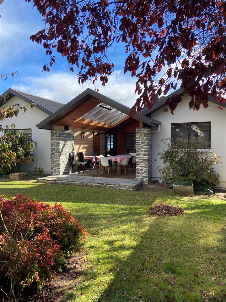 outdoor room from rear yard. This is sheltered fro