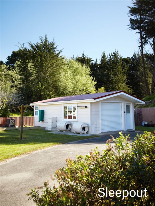 Sleep out with two dog kennels. Dogs outside ONLY 