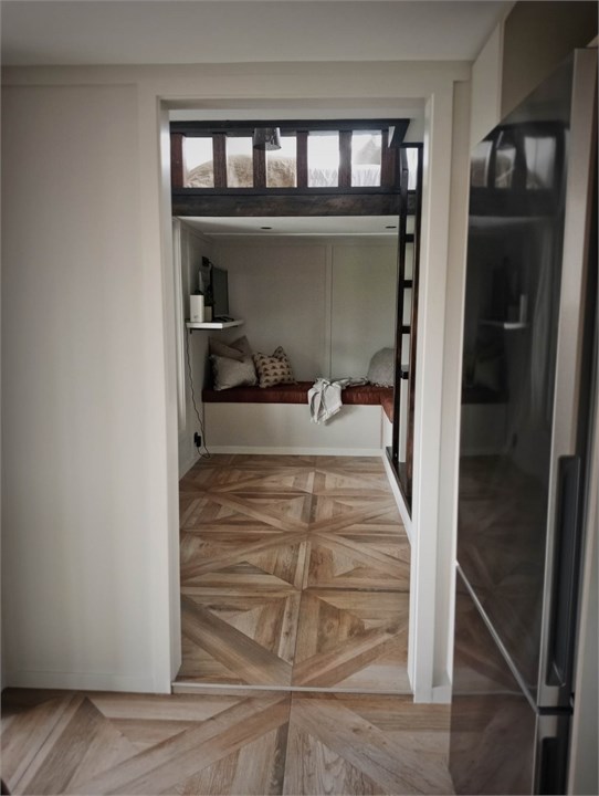 View to the lounge from kitchen