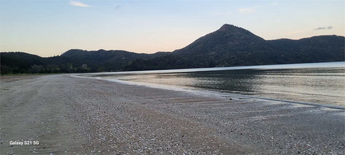 Evening walk on beach