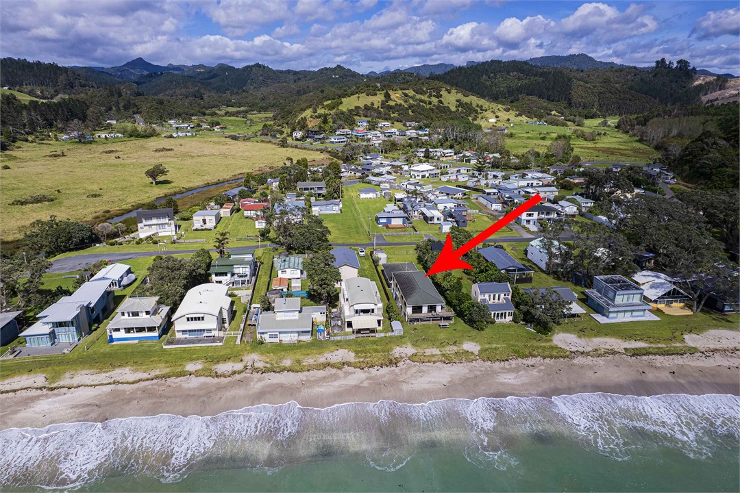 Out to sea from up high