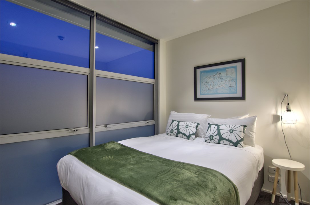 Second bedroom with double bed.