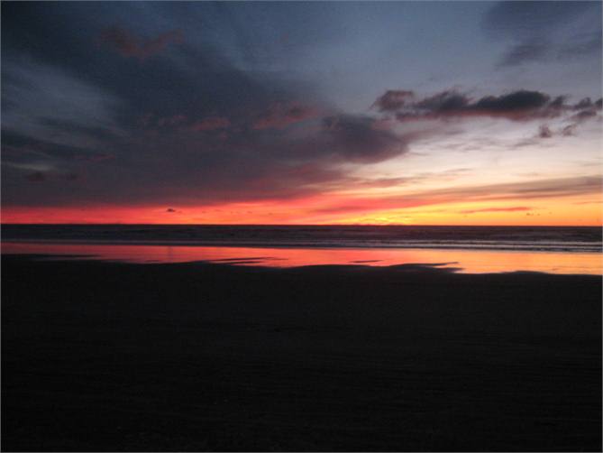 The view from the bedroom and lounge.