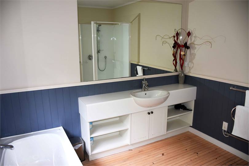 Large Bathroom with Shower and Bath