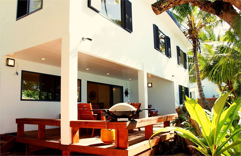 The front of the house