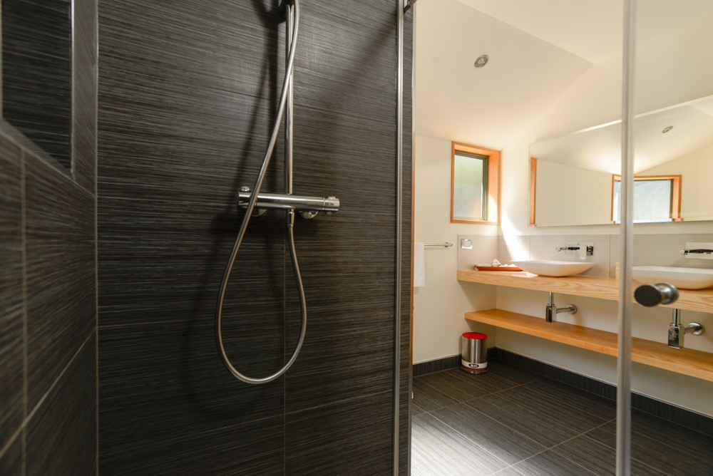 Master ensuite with Shower, Toilet & Double Vanity