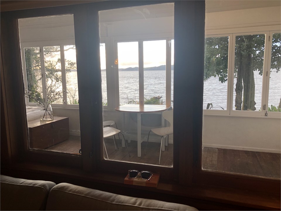 Looking into the balcony from the living room