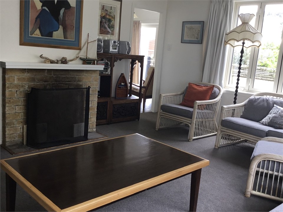 Lounge showing open fire place