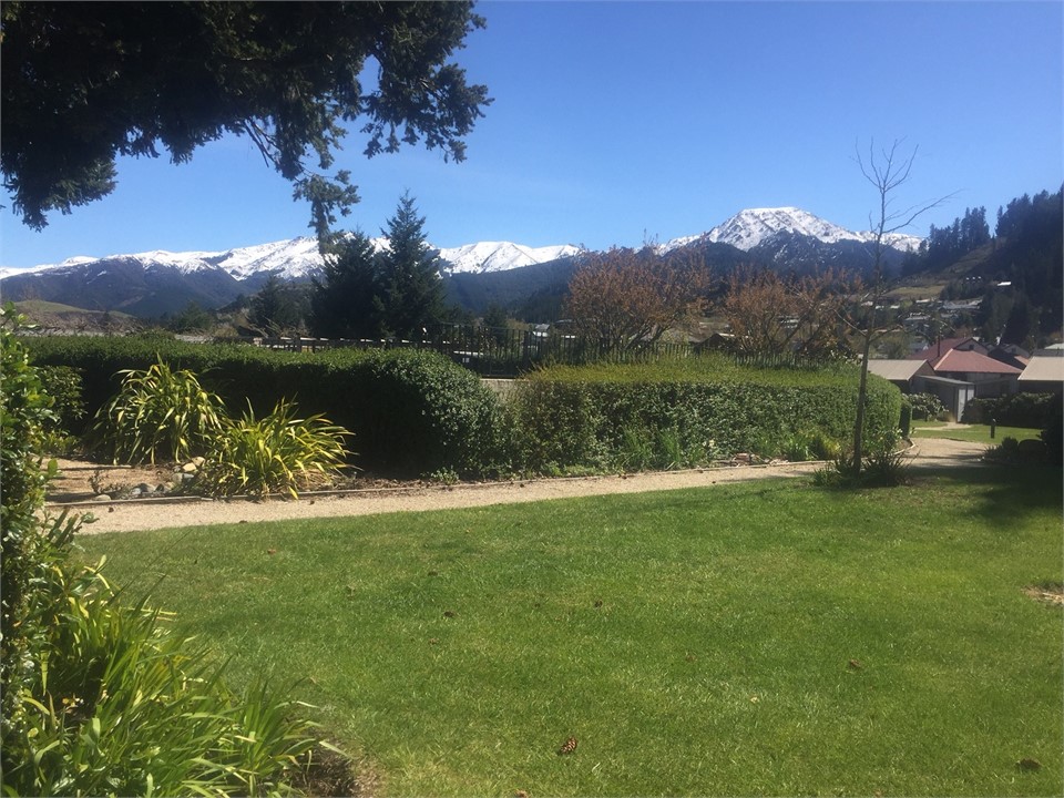 View from the garden chalet terrace