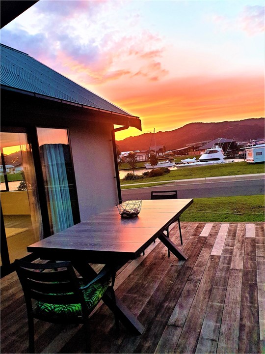 Outside Table on North Facing Deck