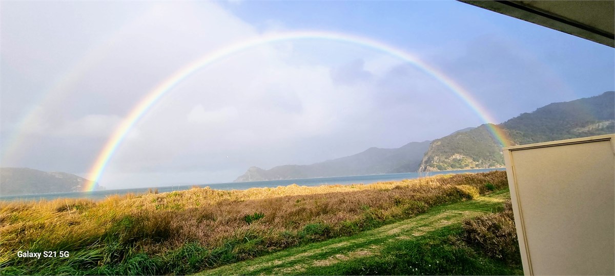 Rainbow over Kennedy Bay