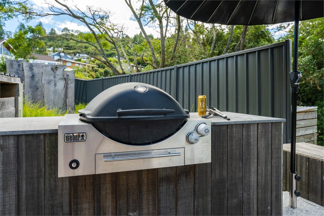 Built-in weber for a good old kiwi BBQ