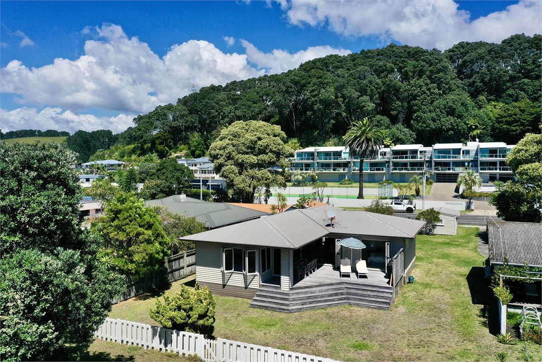 Northerly aspect of house from the reserve