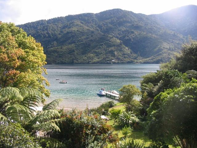 View from deck to jetty