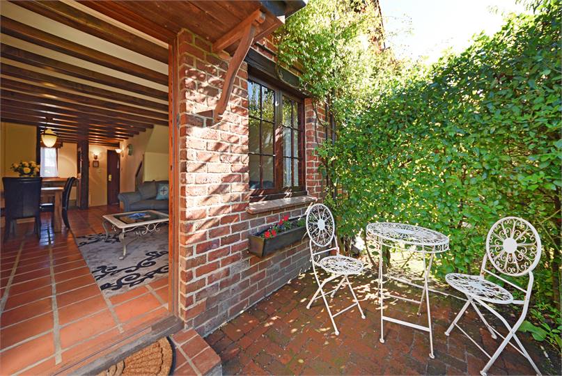 Outdoor setting looking in