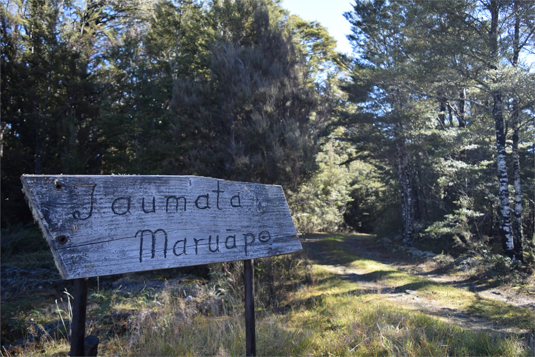Front sign - Taumata Maruapo