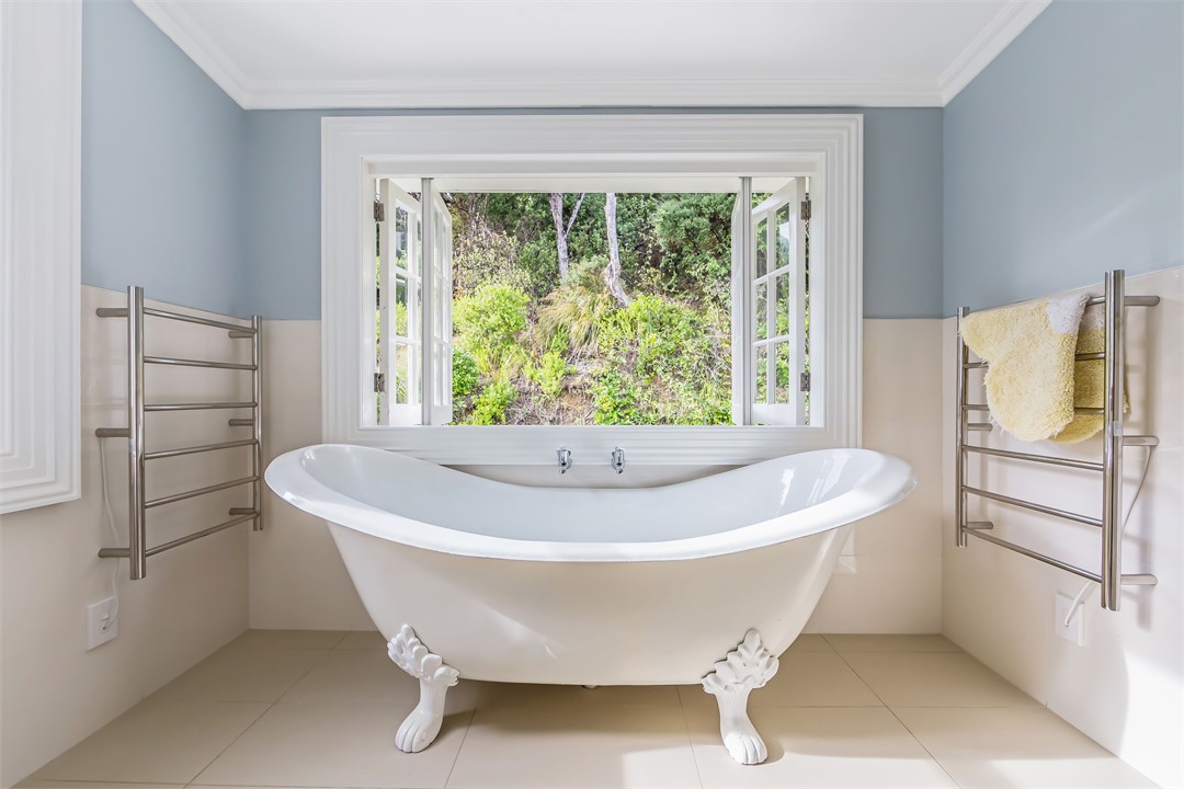 Three brand new bathrooms, one with a slipper bath