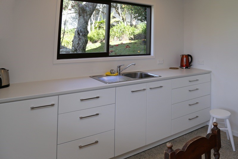 downstairs kitchenette with a view