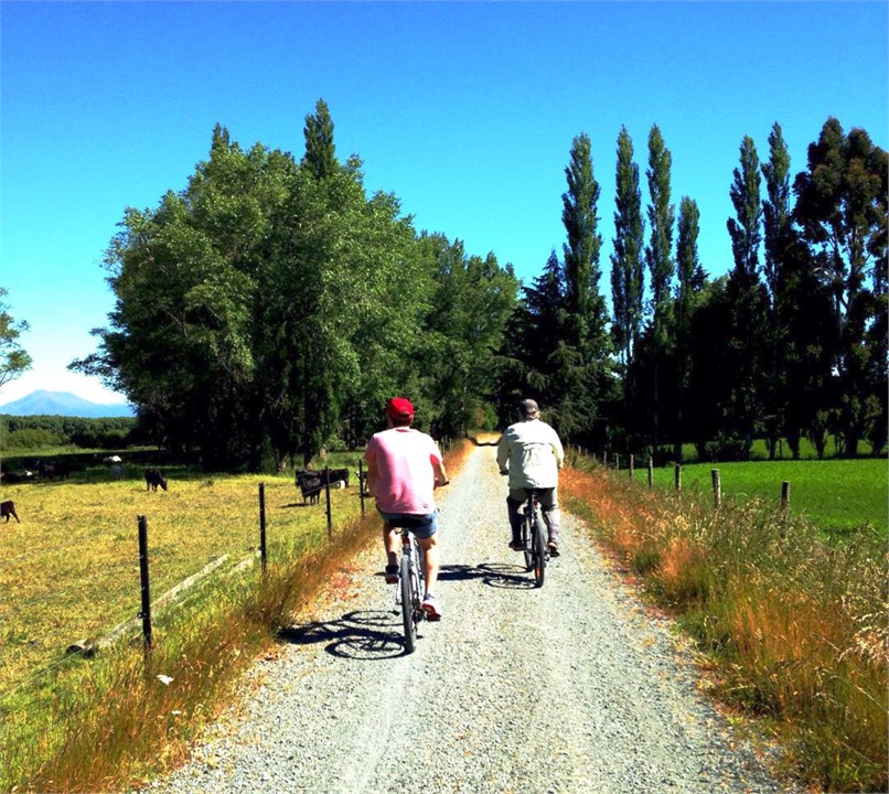 Two bicycles are available for hire.