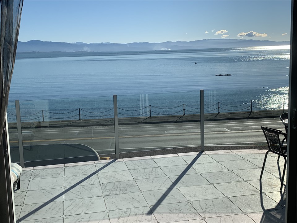 Sea view from the lounge and front deck