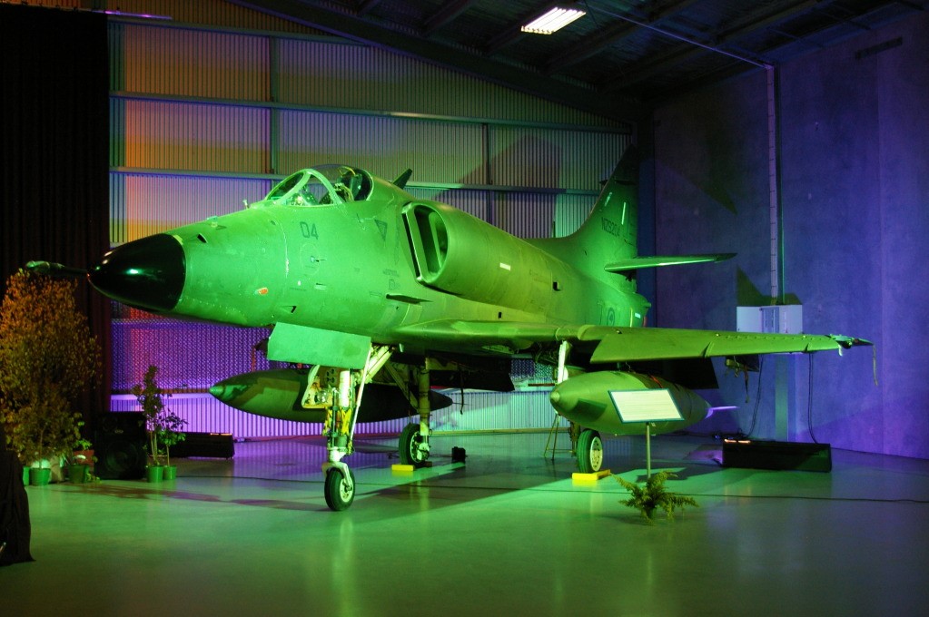 Sky Hawk and Harrier jet Ashburton Avaiation Museu