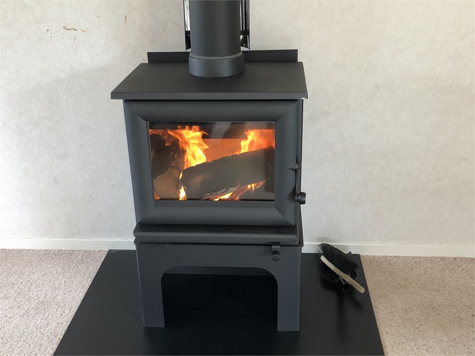 Great fire or use the heat pump