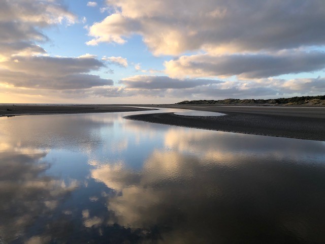The beautiful remote ever changing beach and river
