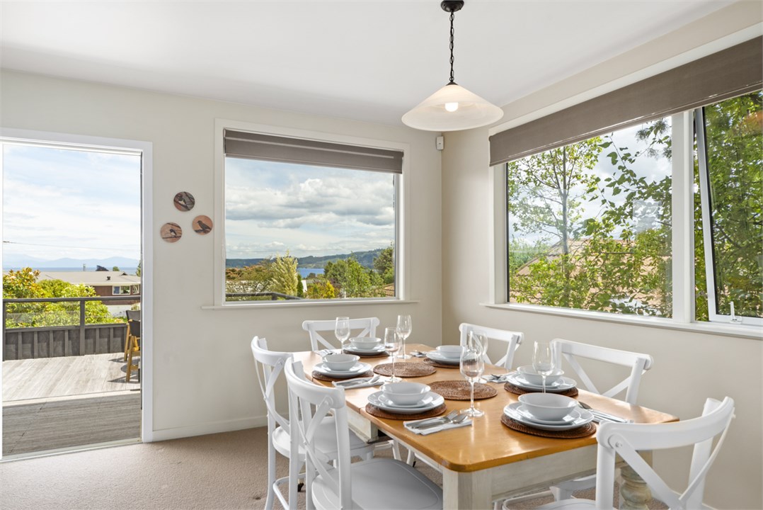 Dining area with views