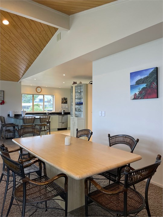 Looking from dining to kitchen