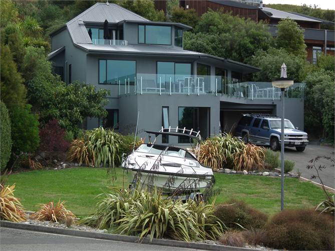 Boat parking on the lawn