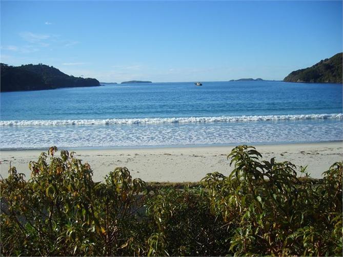 View straight out to sea.