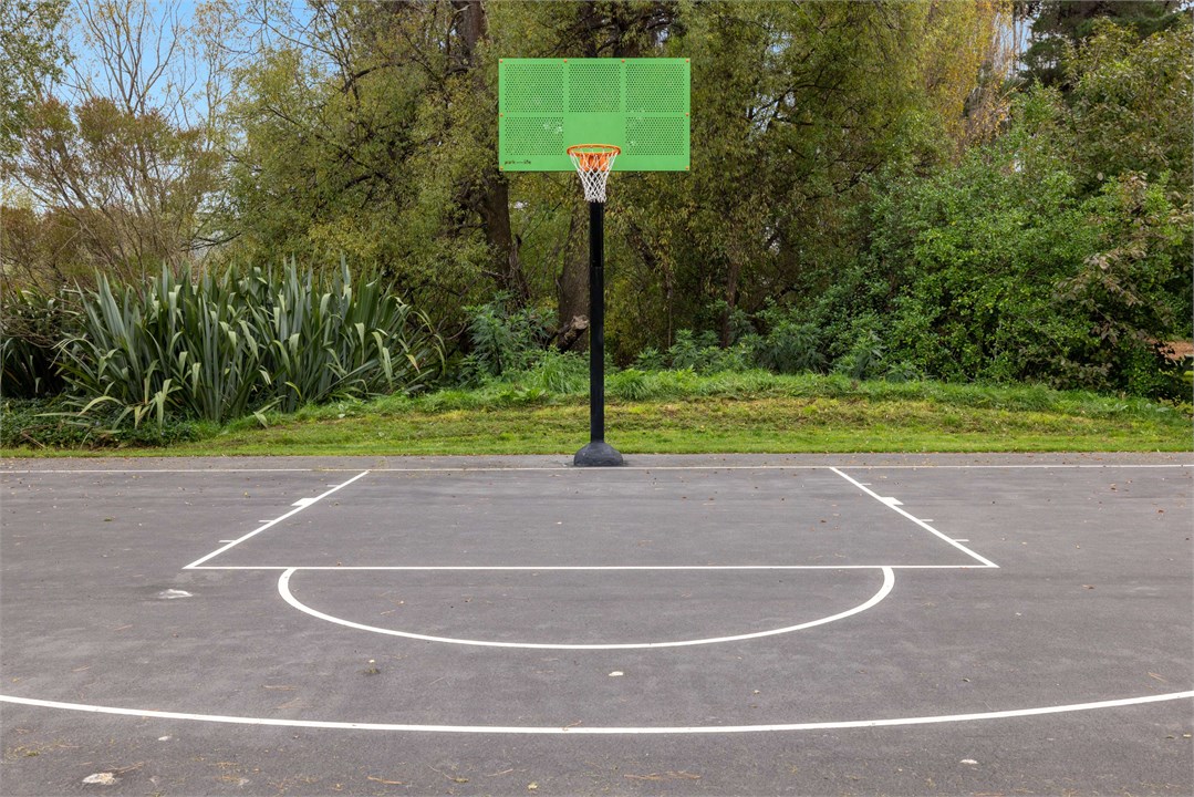 New half basketball court