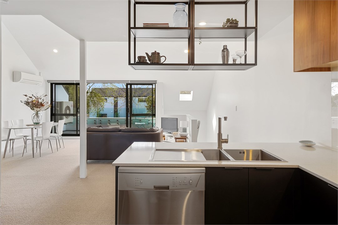 Open plan kitchen living area