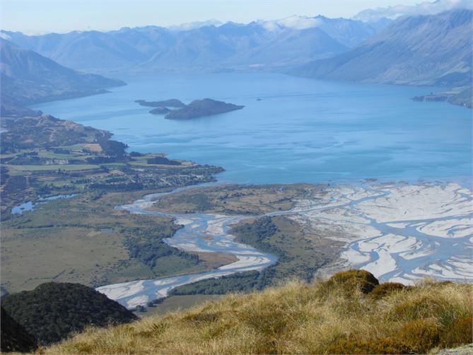 Glenorchy at the head of the lake