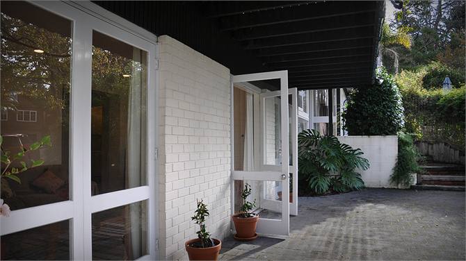 Basement apartment entrance