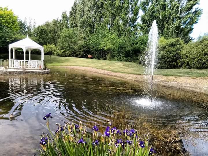 Fountain at our La-Fontaine Olive Grove