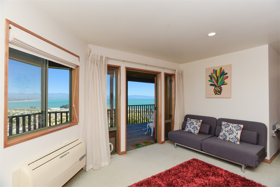 Master bedroom sofa bed available by request