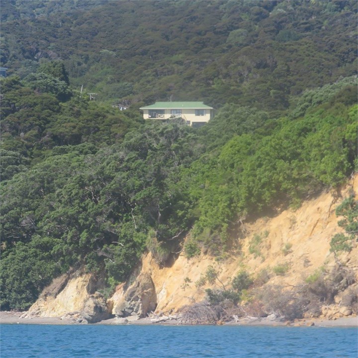 Hilltop Have taken from Papa Aroha beach. Note the