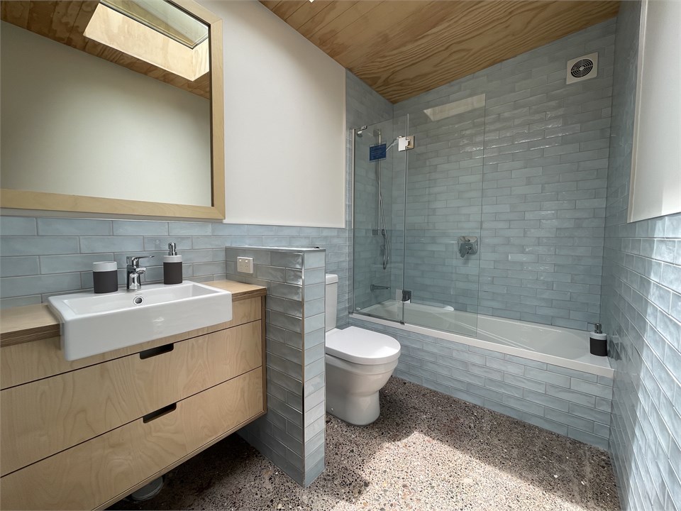 One of two bathrooms