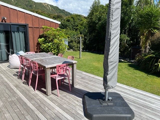 Back deck, gets the afternoon sun