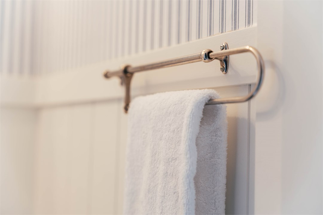 Crisp white linen provided