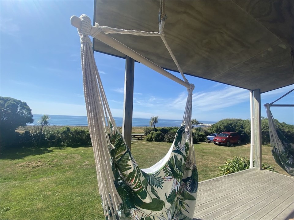 Front deck with 180 deg sea views